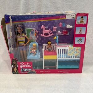 Barbie Skipper Babysitters Inc Nap and Nursery Playset Doll Set
